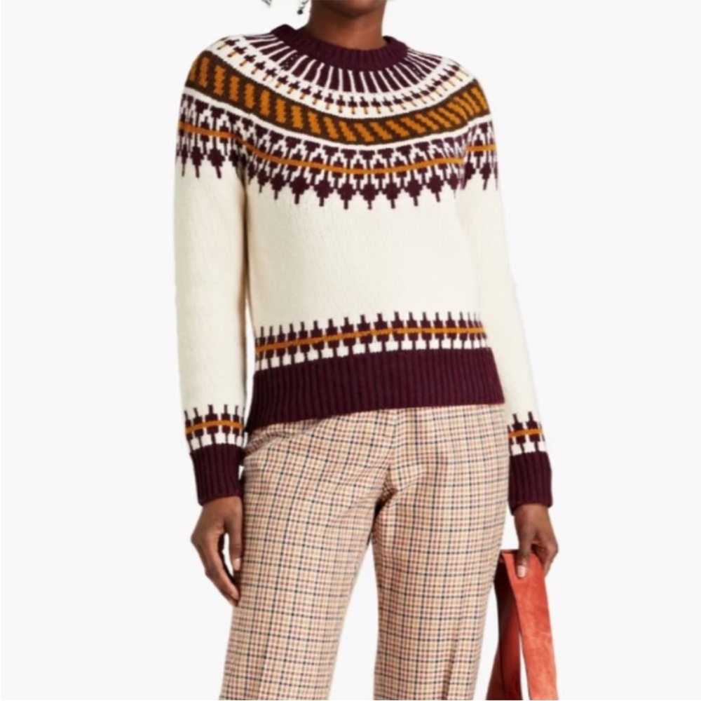 Tory Burch fair Isle sweater Very warm & cozy!